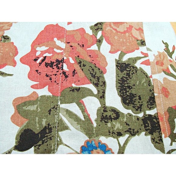 For Cynthia Jacket Blazer Womens Multicolor Floral Linen Open Front Size PM - Picture 12 of 12